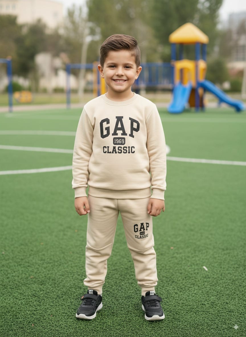 Bebico Kid's Gap 1969 Classic Printed Fleece Cotton Track Suite