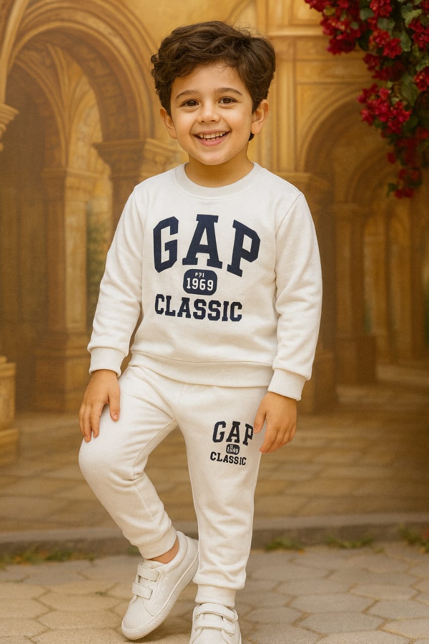 Bebico Kid's Gap 1969 Classic Printed Fleece Cotton Track Suite