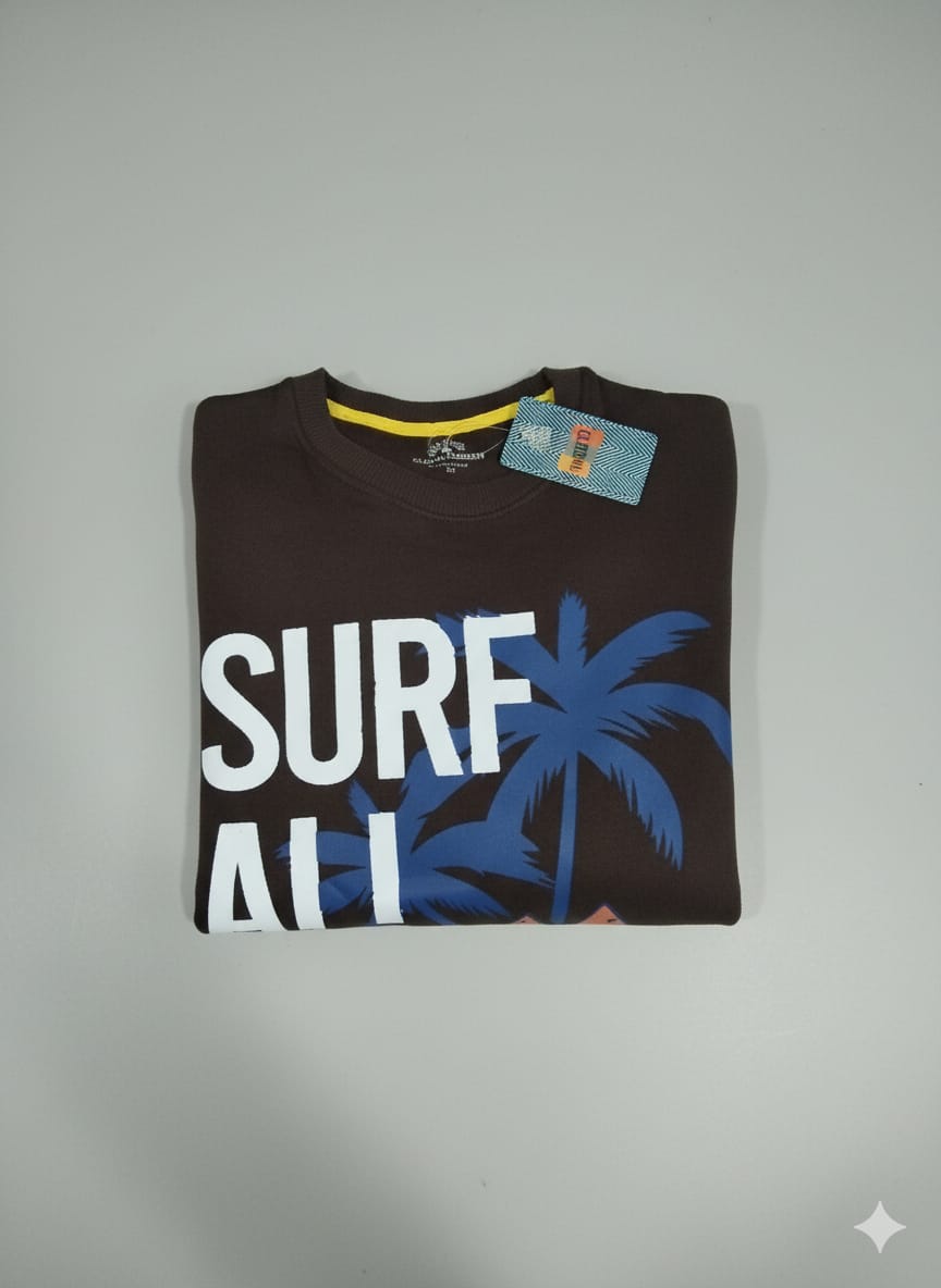 Global Fashion Kid's Surf All Day Printed Sweatshirt