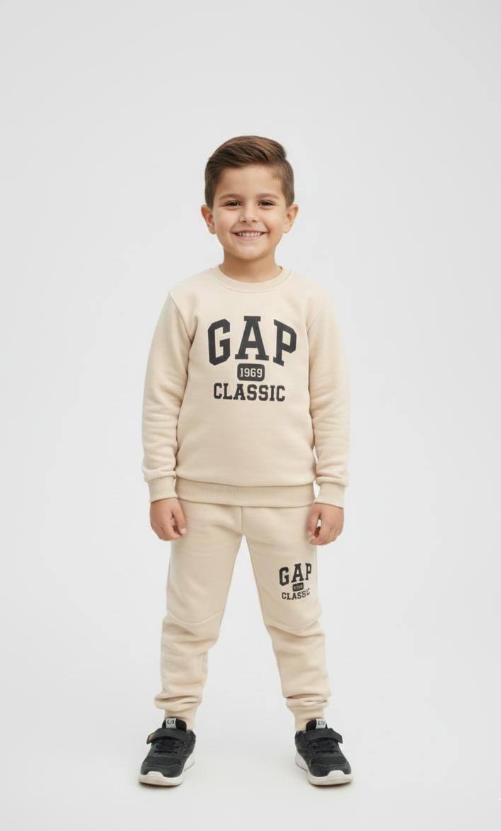 Bebico Kid's Gap 1969 Classic Printed Fleece Cotton Track Suite