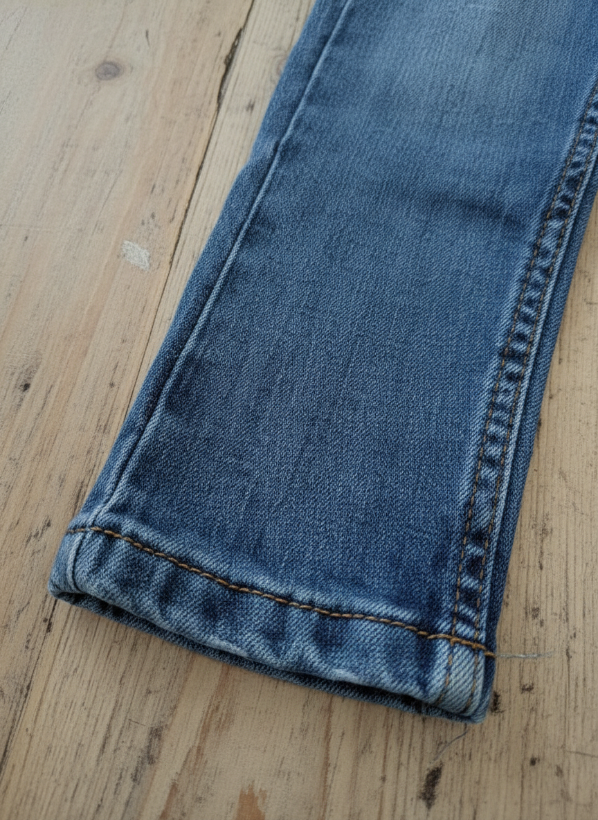 Close-up of hem and cuff detail