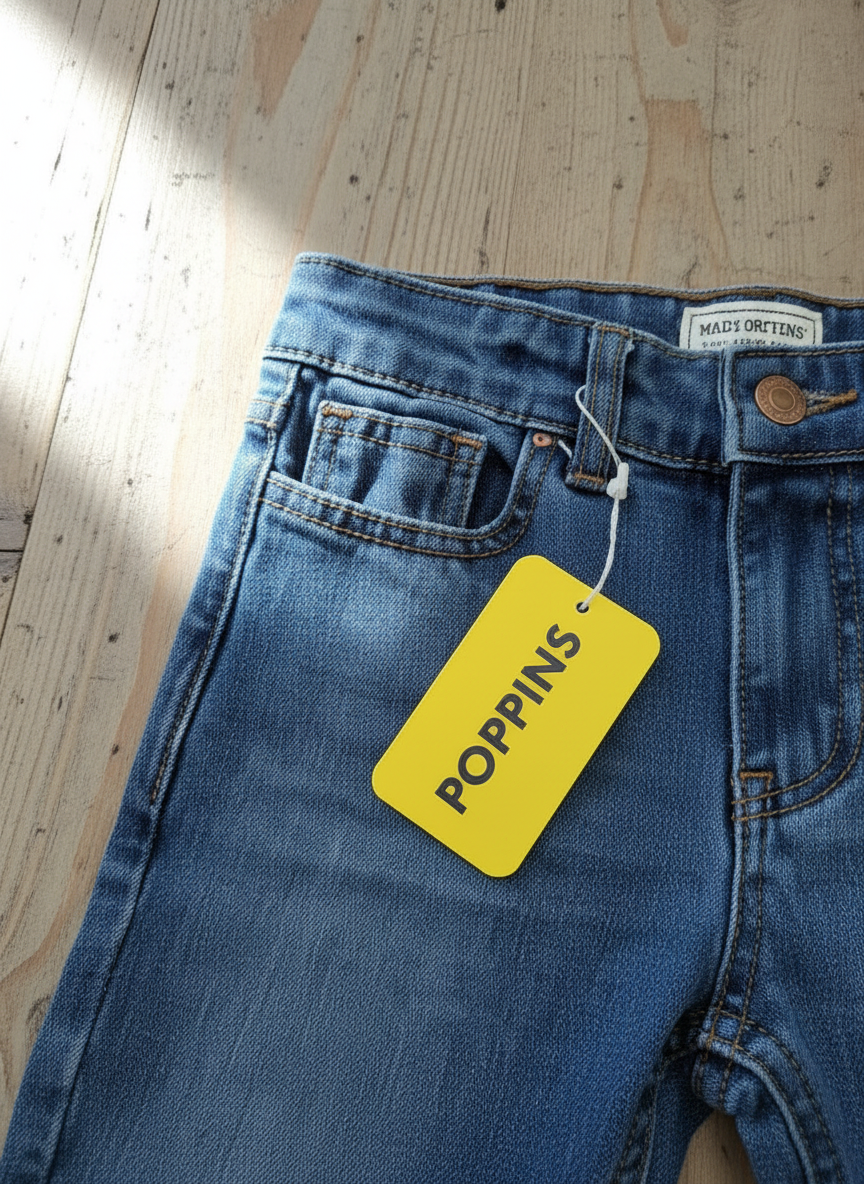 Close-up of right hip pocket and details